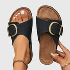 Amber | Open Toe Buckle Strap Sandals for Women