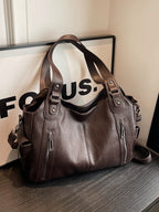 Audra | Zip-Up Leather Hobo Bag for Women