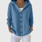 Pippa | Button-Up Hooded Cardigan for Women
