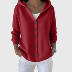 Pippa | Button-Up Hooded Cardigan for Women