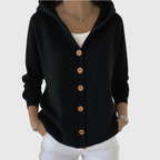 Pippa | Button-Up Hooded Cardigan for Women