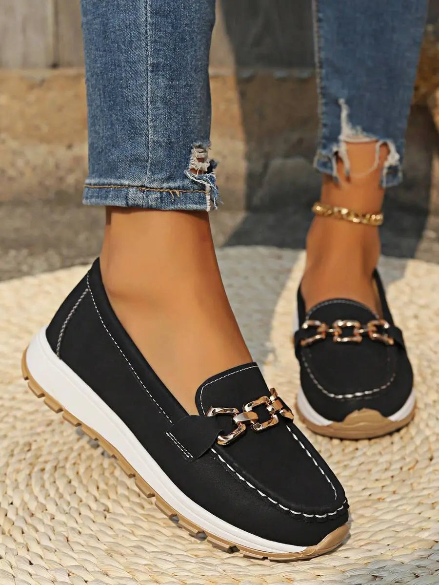 Zinnia | Chain Link Loafers for Women