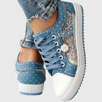 Elena | Lace-Up Platform Sneakers for Women