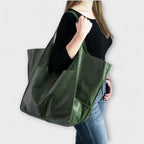 Urania | Oversized Leather Weekender Bag for Women