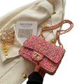 Cecilia | Tweed Chain Shoulder Bag for Women