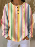 Sara | Button-Down Striped Blouse for Women