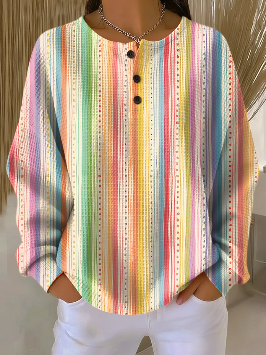 Sara | Button-Down Striped Blouse for Women