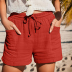 Alexa | Drawstring Gauze Shorts for Women