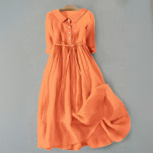 Abigail | Collared Button-Down Midi Dress for Women