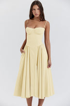 Florentina | Wedding Guest A-Line Midi Dress for Women