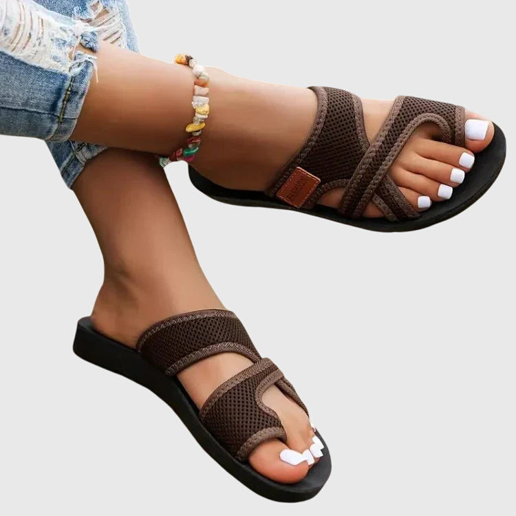 Arwen | Open Toe Crisscross Sandals for Women