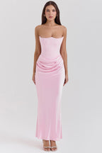 Aletheia | Wedding Guest Strapless Maxi Dress for Women