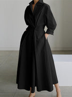 Eden | Wrap Waist Maxi Shirt Dress for Women