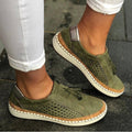 Isabelle | Perforated Suede Slip-On Loafers for Women