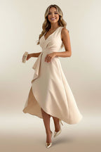 Fenix | Sleeveless Wrap Midi Dress for Women