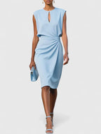 Mayim | Sleeveless Wrap Midi Dress for Women
