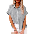 Marona | Button-Down Shirt with Short Sleeves for Women