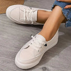 Wren | Lace-Up Canvas Sneakers for Women