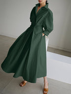 Eden | Wrap Waist Maxi Shirt Dress for Women