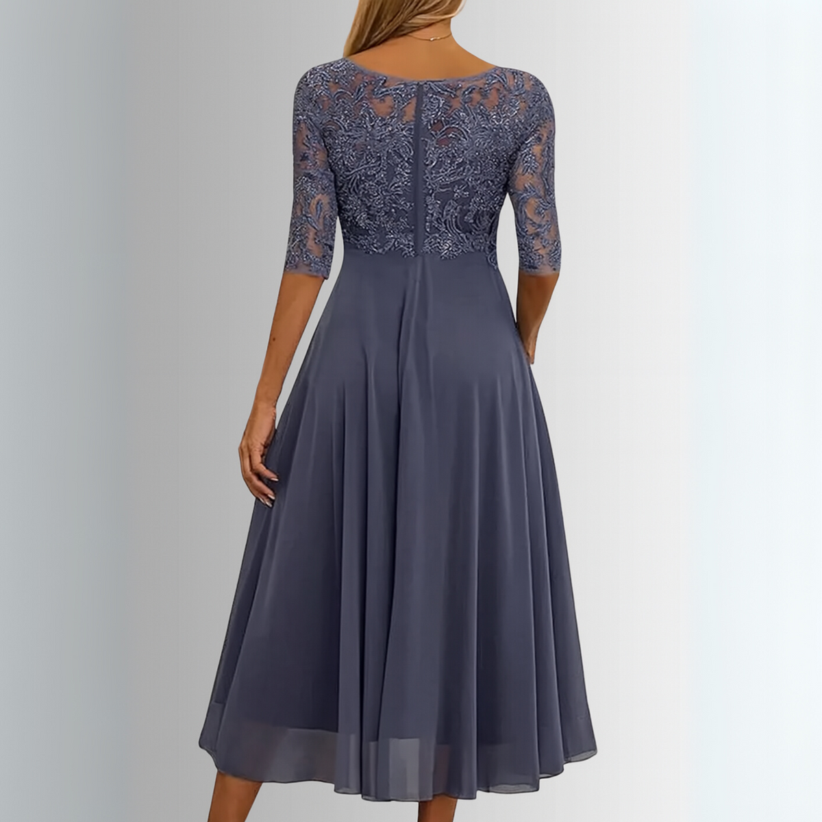 Naya | Lace A-Line Midi Dress for Women