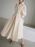 Eden | Wrap Waist Maxi Shirt Dress for Women