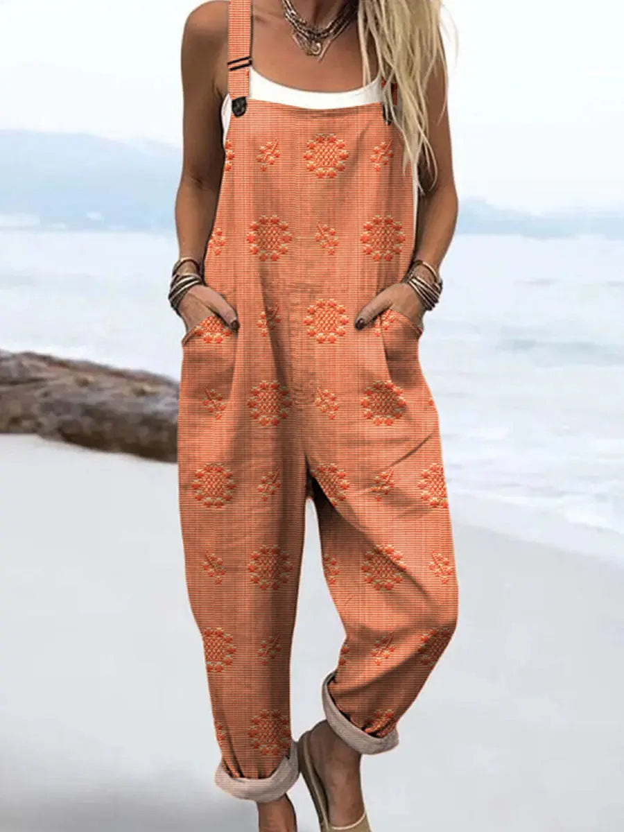 Maeve | Relaxed Fit Patterned Jumpsuit for Women