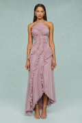 Estelle | Wedding Guest Halterneck Maxi Dress for Women
