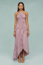 Estelle | Wedding Guest Halterneck Maxi Dress for Women