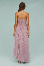 Estelle | Wedding Guest Halterneck Maxi Dress for Women