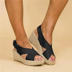 Cherie | Platform Open Toe Espadrille Sandals for Women