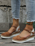 Ruby | Platform Ankle Strap Espadrille Sandals for Women