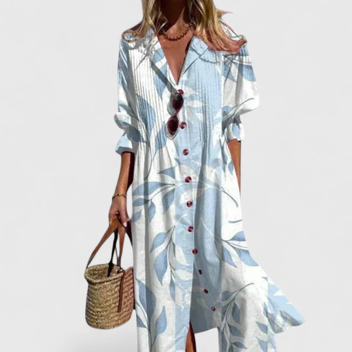 Lexa | Button-Down Maxi Shirt Dress for Women