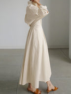 Eden | Wrap Waist Maxi Shirt Dress for Women