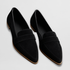 Rania | Suede Pointed Toe Loafers for Women