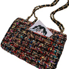 Cecilia | Tweed Chain Shoulder Bag for Women