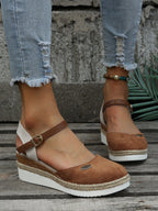 Ruby | Platform Ankle Strap Espadrille Sandals for Women