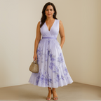 Ismeria | Pleated Sleeveless Maxi Dress for Women