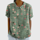 Green Floral Print