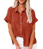 Marona | Button-Down Shirt with Short Sleeves for Women