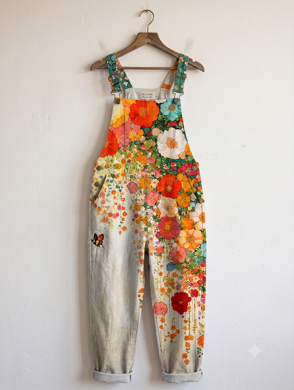 Floral Wide Leg Jumpsuit for Women