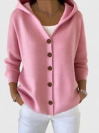 Pippa | Button-Up Hooded Cardigan for Women