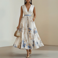 Ismeria | Pleated Sleeveless Maxi Dress for Women