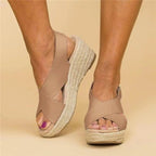Cherie | Platform Open Toe Espadrille Sandals for Women