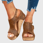Endellion | Platform Sandals with Open Toe for Women