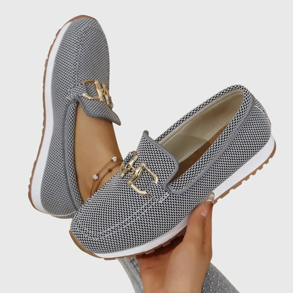 Agusta | Woven Loafers with Metal Hardware for Women