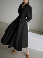 Eden | Wrap Waist Maxi Shirt Dress for Women