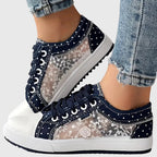 Elena | Lace-Up Platform Sneakers for Women