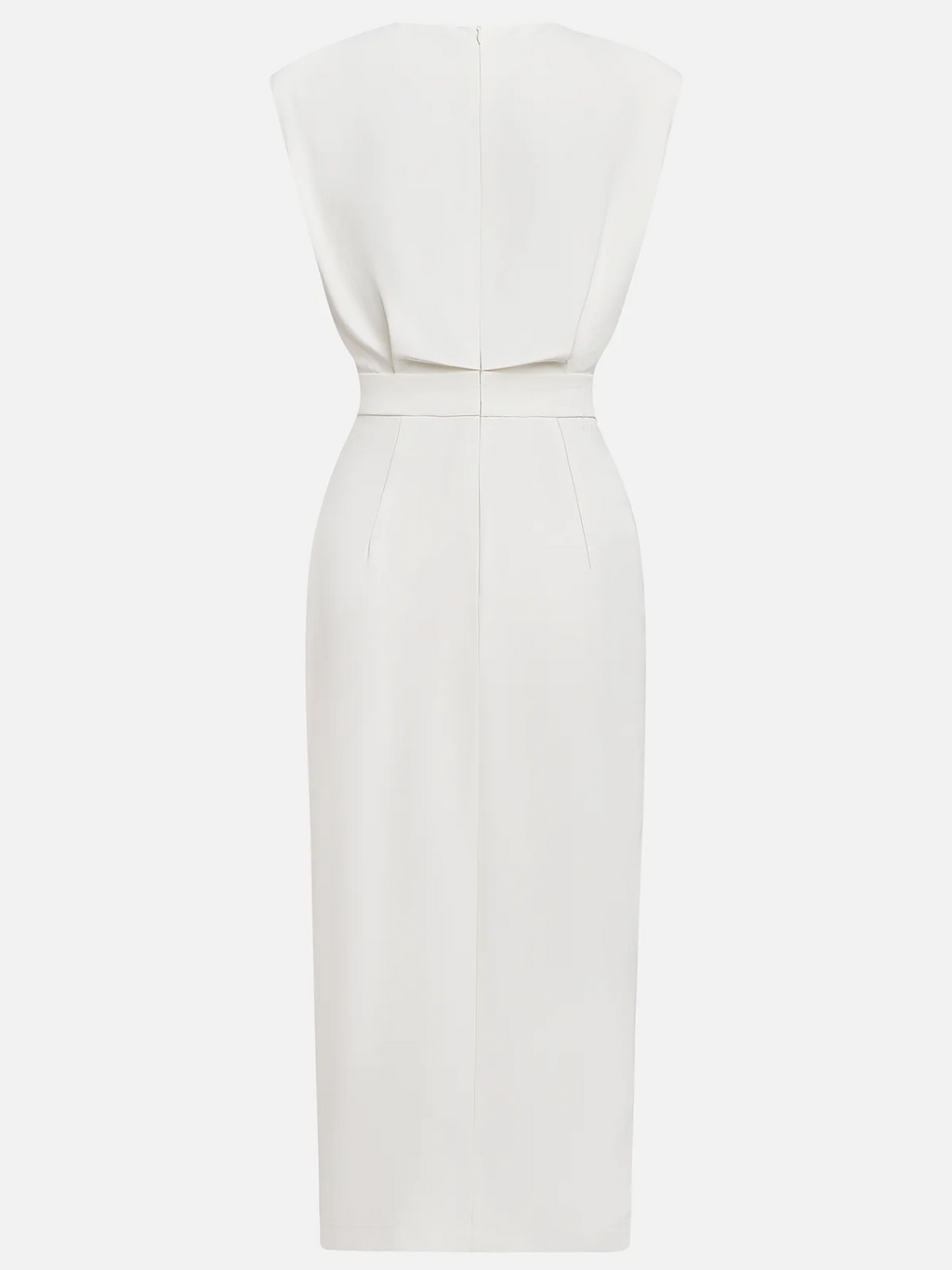 Anthea | Sleeveless Midi Dress with Button-Front for Women