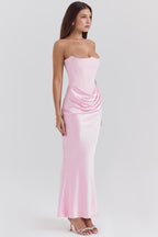 Aletheia | Wedding Guest Strapless Maxi Dress for Women
