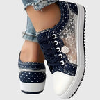 Elena | Lace-Up Platform Sneakers for Women